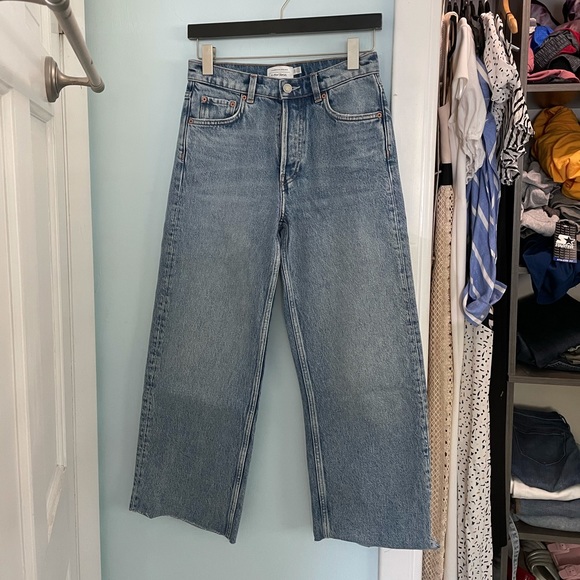 And other stories culotte style rigid denim sz 25 - Picture 1 of 3